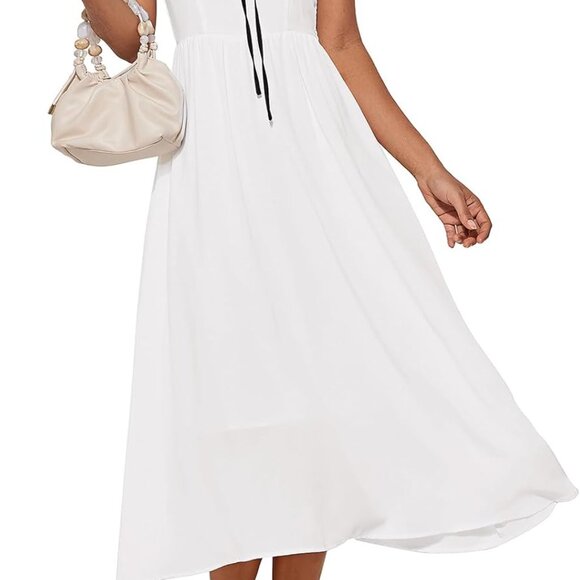 Dresses & Skirts - Women’s Summer Spaghetti Strap Midi Dress Square Neck Flowy Beach Sundress